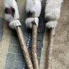 Fluffy Drum Beater- half fur/half chamois